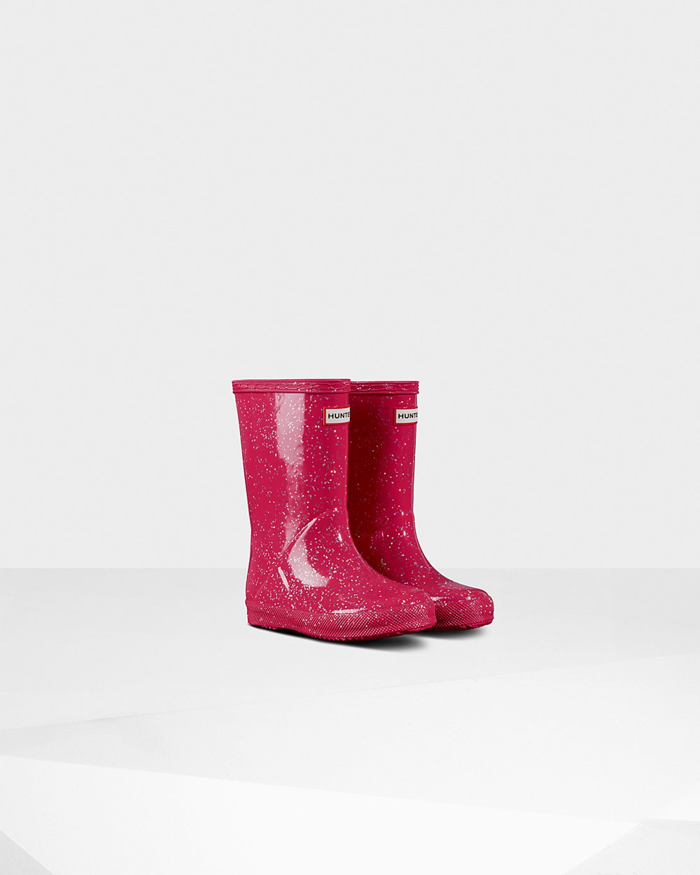 Hunter Yağmur Çizmesi Çocuk Pembe - Original First Giant Glitter - Türkiye RJ8713642